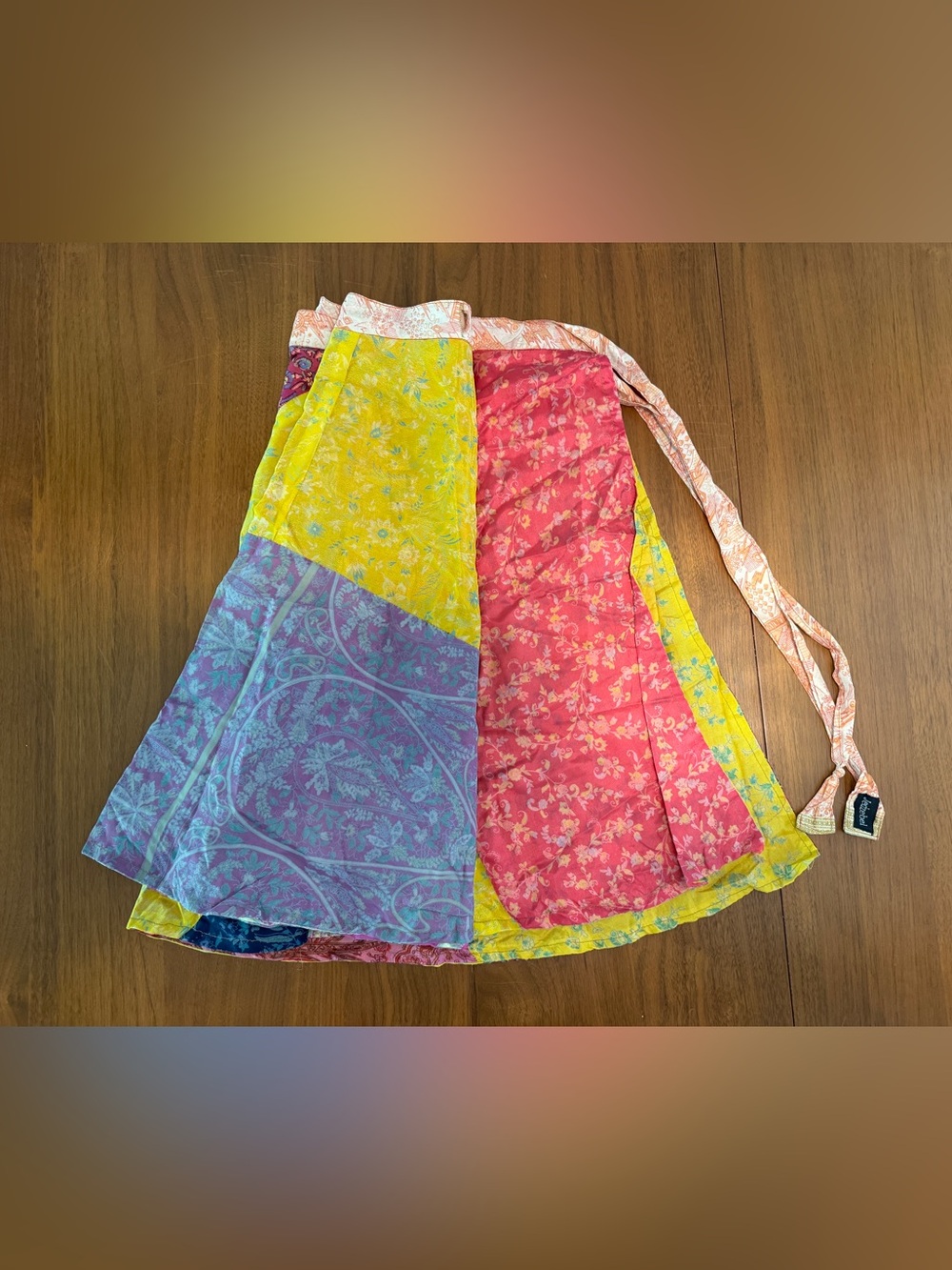 Jedzebel reversible silk wrap skirt